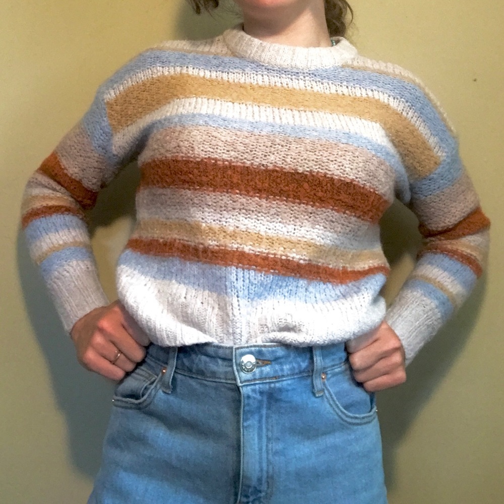 Striped American Eagle Sweater
